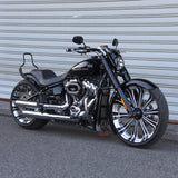 Passenger Black Backrest Pad for 2018+ Breakout/Fat Boy with HOPROUSA Rear Fender