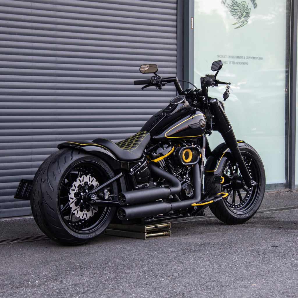 Hoprousa Motorcycle 3D Forged Custom Front Rear Wagon Classic Wheel Bl HOPROUSA