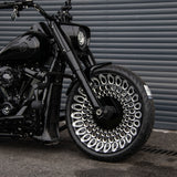 Short Gloss Black Front Fender Fits For 2018-2025 Harley Softail Fat Boy With 23x3.75" Front Wheel