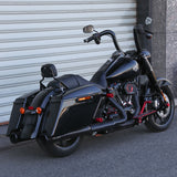 Slip-on Black Mufflers Powerful Deep Sound For 2017-later Harley Touring Models Road King Street Road Glide