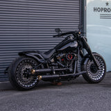 Short Front Fender for 2018+ Harley Fat Boy Stainless Steel Gloss Black