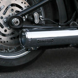 Slip-on Chrome Short Mufflers Deep Sound For 2025+ Harley Street Bob