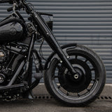Short Front Fender for 2018+ Harley Fat Boy Stainless Steel Gloss Black