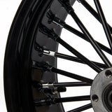 Hoprousa Motorcycle Wheel Rear Bobber Chopper Custom Black Fat Spoke Tubeless Without Inner Tube For Harley Sofail 2018+ Street Bob & Softail Standard