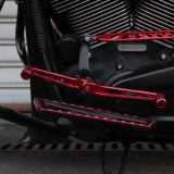 Touring Red FLY Foot Control Floorboards Full Kits For 2017-later Harley Touring All Models