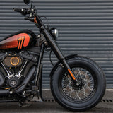 Hoprousa Motorcycle Fenders, Custom Short Gloss Black Front Fender Fits For 2018-2024 Harley Davidson Softail Street Bob With 16x3.5" Front Wheel