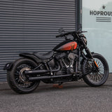 Gloss Black Rear License Plate Relocation Bracket Kit for Harley Softail 2008-2026 Models