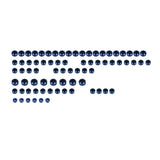 78pcs Titanium Screws with color ring For Harley M8 Softail Touring Models Street Bob Fat Boy Low Rider Road Glide