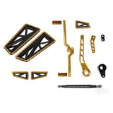 Touring Gold FLY Foot Control Floorboards Full Kits For 2017-later Harley Touring All Models