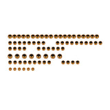 78pcs Titanium Screws with color ring For Harley M8 Softail Touring Models Street Bob Fat Boy Low Rider Road Glide