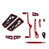Touring Red FLY Foot Control Floorboards Full Kits For 2017-later Harley Touring All Models