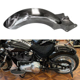 Hoprousa Motorcycle Fender, Heavy Duty New Long Unpainted Rear Fender With Brake Turn Lights For Harley Davidson Fatboy Breakout 2018-2024