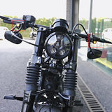 Hoprousa Motorcycle Mini Front LED Turn Flowing Amber Signal Lights Blinkers Indicators 12V for Harley Davidson Sportster Softail(Pack of 2)