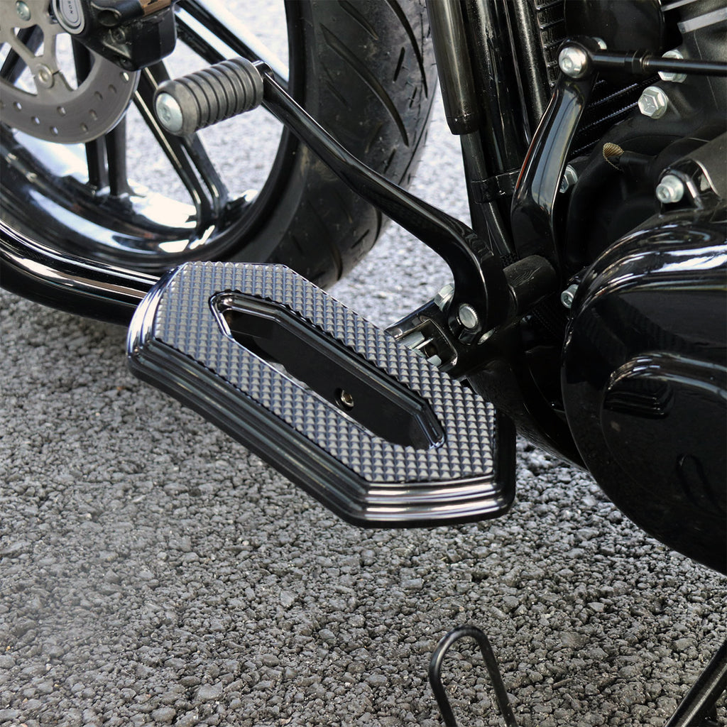 Hoprousa Motorcycle Silver Driver Passenger Original Hallowout CNC Ex