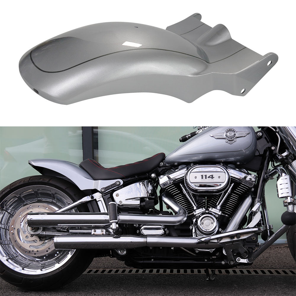 Short Rear Fender Barracuda Silver with Pinstripe with Lights Plug & p ...