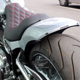 Hoprousa Motorcycle Fender Heavy Duty New Short Rear Fender With Lights Plug & Play Barracuda Silver with Pinstripe Fit for Harley Softail Breakout Fat Boy 2018-2022