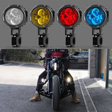 Hoprousa Motorcycle LED Auxiliary Driving Fog Spotlight Engine Guard Mounted Light For Harley Davidson 1 Pair